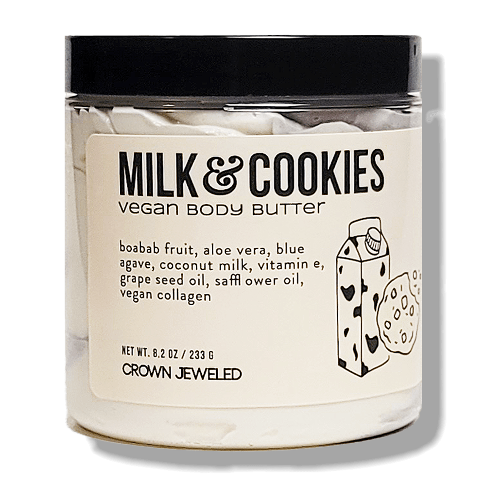 milk and cookies, vegan body butter, vegan skincare
